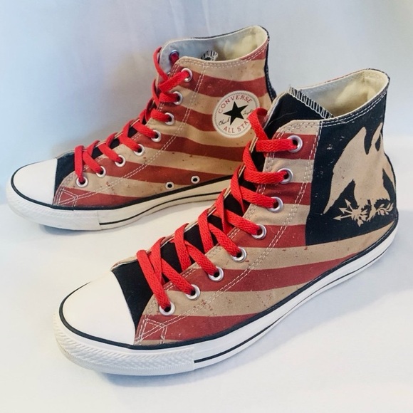 Converse American Flag High Tops - Picture 1 of 8
